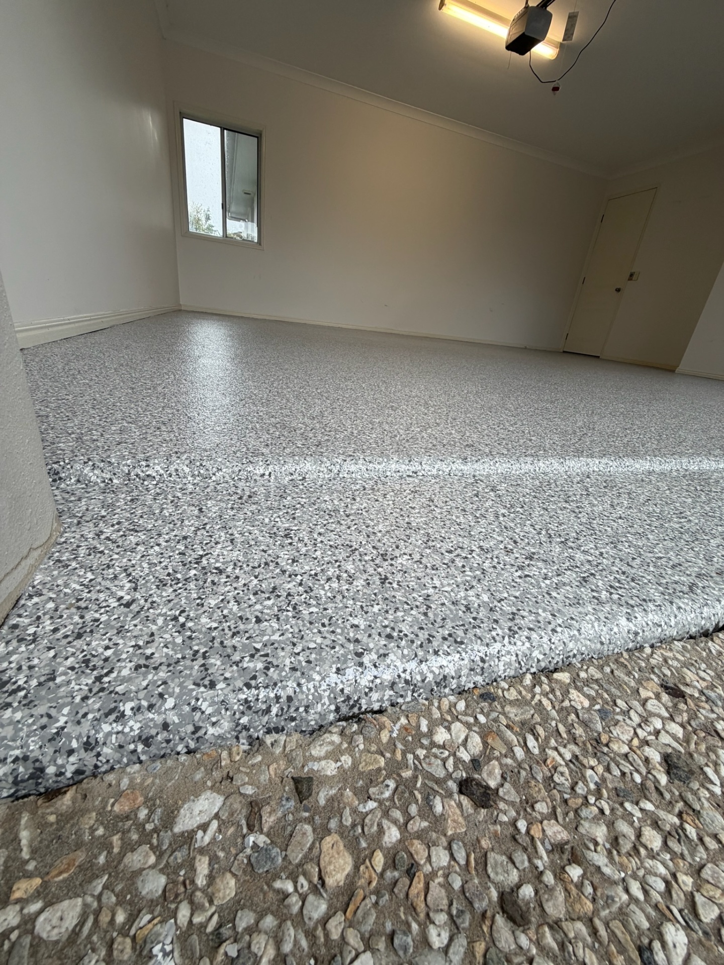 Granite flake detail