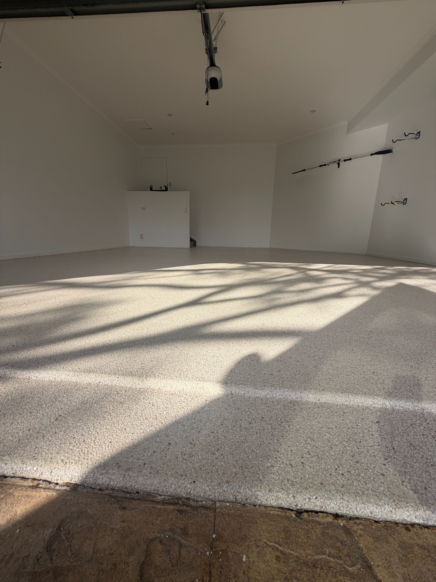 Oversized garage finish
